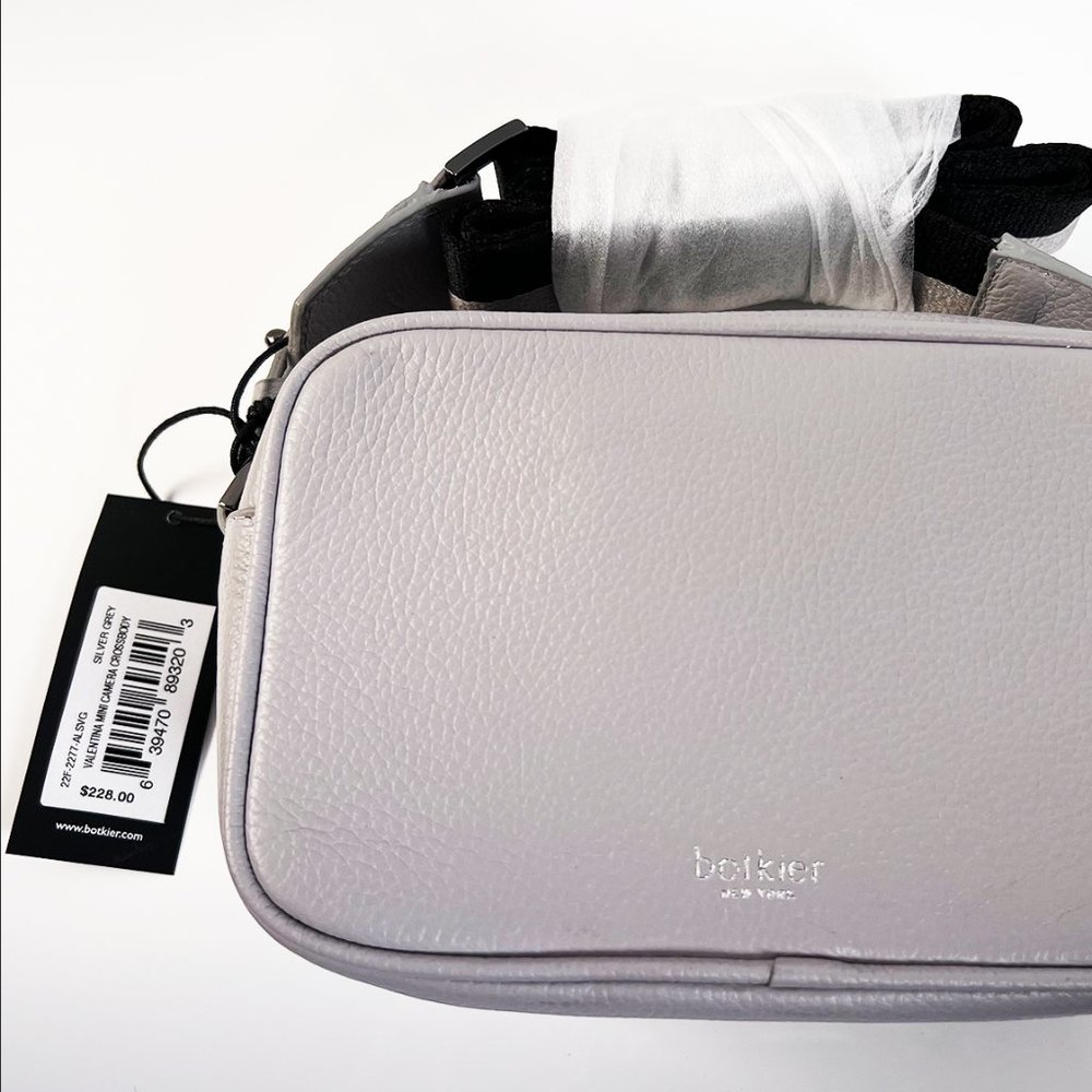 Botkier Valentina Mini Camera Crossbody Silver & Black - Picture 13 of 14